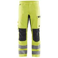 Pantaloni multinorma tess iner stretch giallo fluo/blu marina - Blåkläder