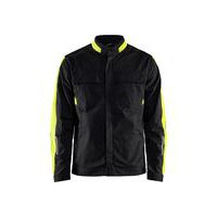 Giacca per industria in tessuto stretch 2D nero/giallo fluo - Blåkläder