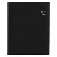 Agenda settimanale Concorde nero - 21x27 cm - Anno 2026
