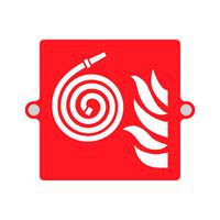 Cartello plexi 3D antincendio - idrante - 160x160mm