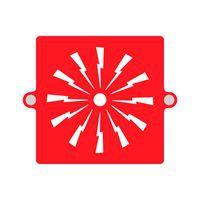 Cartello plexi 3D - allarme antincendio - 160x160mm