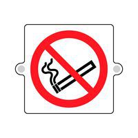 Cartello plexi 3D divieto - vietato fumare - 160x160mm