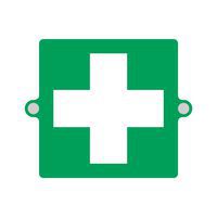 Cartello plexi 3D emergenza - cassetta pronto soccorso - 160x160mm