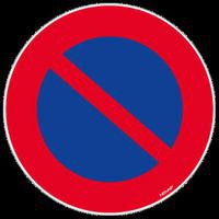 Pittogramma a terra-Divieto di sosta-300mm-Novap