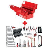 Cassetta 646/5V con assortimento base 496 A2 - 74 pezzi