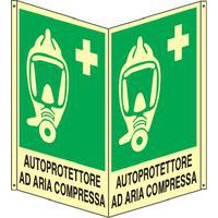 Bifacciale verticale luminescente - autoprotettore aria