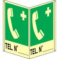 Bifacciale verticale luminescente - tel N° compilabile