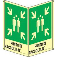 Bifacciale verticale luminescente - punto raccolta N° compilabile