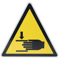 Cartello di pericolo - Rischio di schiacciamento - Alluminio - Manutan Expert