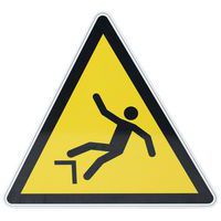 Cartello Rischio di caduta con dislivello - Manutan Expert