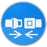 Cartello Allacciare la cintura di sicurezza - Manutan Expert