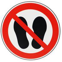 Cartello Divieto di attraversamento/sosta - PVC - Manutan Expert