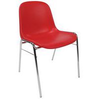 Sedia monoscocca - Struttura cromata - Manutan Expert