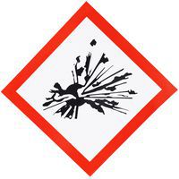 Cartello CLP - Rischio di esplosione - Adesivo - Manutan Expert