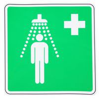 Cartello di emergenza Doccia di sicurezza adesivo - Manutan Expert