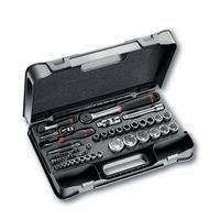 Cassetta di ABS con bussole esagonali - 56 pezzi