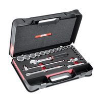 Cassetta di ABS con bussole esagonali - 23 pezzi