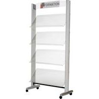 Espositore mobile 4 ripiani