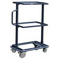 Carrello in acciaio 200 kg - Per contenitori a norma europea - Manutan Expert