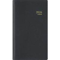 Agenda settimanale Interplan nero a spirale - 9x16 cm - Anno 2026