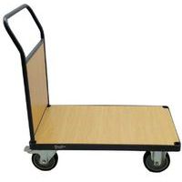 Carrello con sponda fissa in legno - Portata da 400 a 500 kg - Manutan Expert