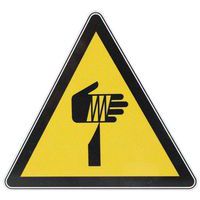 Cartello di pericolo Oggetto tagliente in alluminio - 120 mm - Manutan Expert