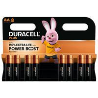 Pila alcalina AA Plus Powerboost - 8 unità - Duracell