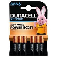 Pila alcalina Optimum AAA - 6 unità - Duracell
