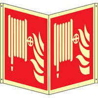 Bifacciale antincendio quadrato Luminescente - naspo