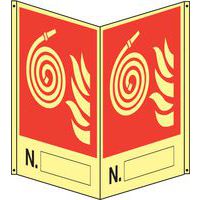 Bifacciale verticale Luminescente - n° idrante compilabile