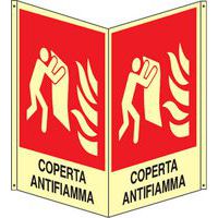 Bifacciale verticale Luminescente - coperta antifiamma