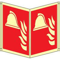 Bifacciale quadrato Luminescente - attrezzature antincendio