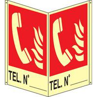 Bifacciale verticale Luminescente - telefono n° compilabile