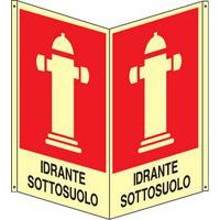 Bifacciale verticale Luminescente - idrante sottosuolo