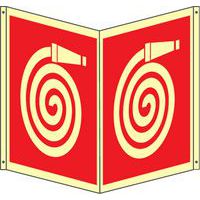 Bifacciale antincendio quadrato Luminescente -idrante a tubo