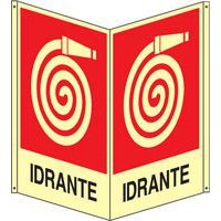 Bifacciale antincendio verticale Luminescente - idrante