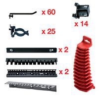 Kit di ganci e supporti per armadio 502 A2 - 106 pezzi