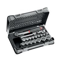 Cassetta di ABS con bussole esagonali - 19 pezzi