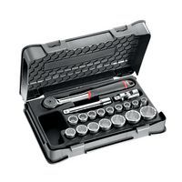 Cassetta di ABS con bussole poligonali  - 19 pezzi