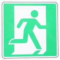 Cartello Uscita di sicurezza a destra adesivo - Manutan Expert