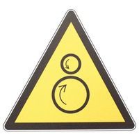 Cartello di pericolo - Rulli controrotanti - PVC - Manutan Expert