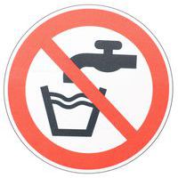 Cartello di divieto - Acqua non potabile - PVC - Manutan Expert