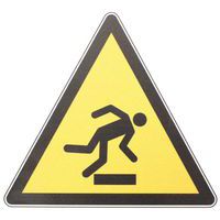 Cartello Rischio di caduta/ostacolo a terra - PVC - Manutan Expert