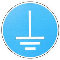 Cartello Messa a terra obbligatoria - PVC - Manutan Expert