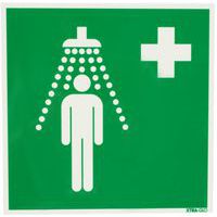 Cartello fotoluminescente - Doccia di sicurezza - Rigido