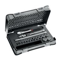 Cassetta di ABS con bussole poligonali - 18 pezzi