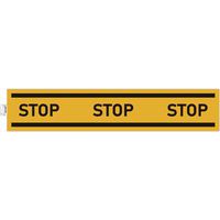 Cartello adesivo stop obbligatorio giallo - Exacompta