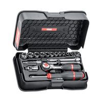 Cassetta di ABS con bussole esagonali - 19 pezzi