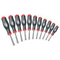 Serie di 11 chiavi bussola esagonale con impugnatura