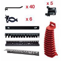 Kit di ganci e supporti per armadio - 52 pezzi